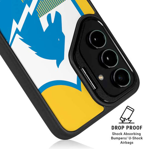 NFL Los Angeles Chargers Retro Logo Galaxy S25 Kickstand Case